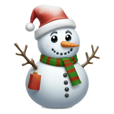 Christmas snowman  sticker