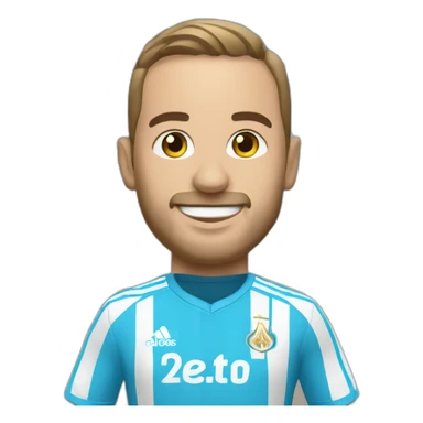 Olympique de Marseille supporter sticker