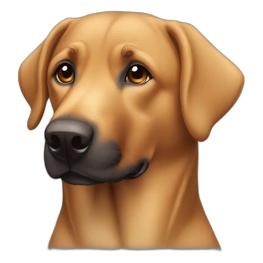 Light Brown labrador crossed with beauceron sticker
