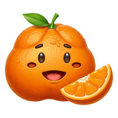 caca qui mange une clémentine sticker