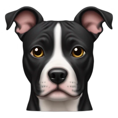 staffordshire bull terrier black sticker