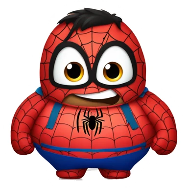 fat spiderman sticker