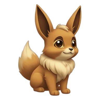 Eevee paws on face sticker