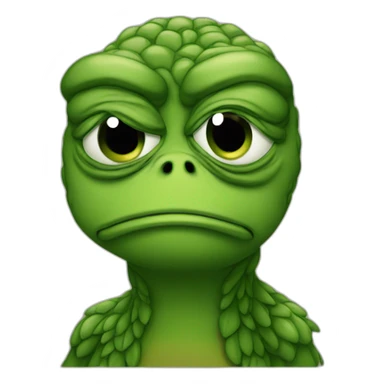 Pepe very sad sticker