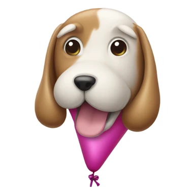 Balloon animal dog sticker