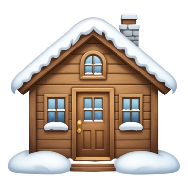 i want a house fully covered with heavy snow, not able to get out emoji. even not able to open door conditio sticker