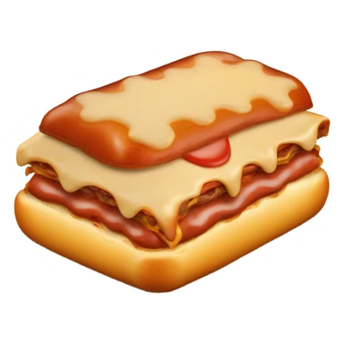 Hotdog on lasagna  sticker