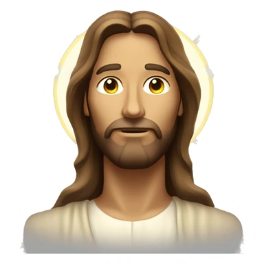 Jesus christ with light on face sticker