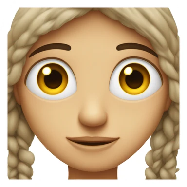 Face with eyes far apart from each other sticker