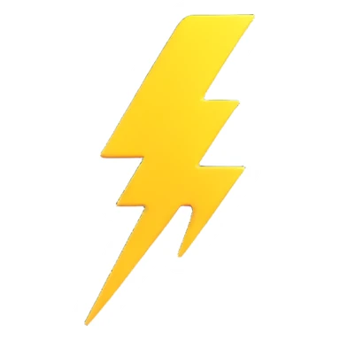 lightning bolt symbol sticker