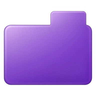 purple empty letter card Rectangle sticker