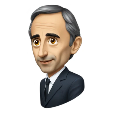 Éric zemmour portrait épaules sticker
