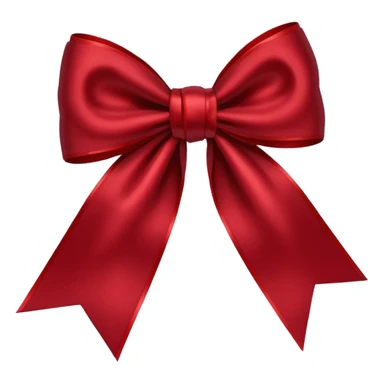 dark red bow sticker