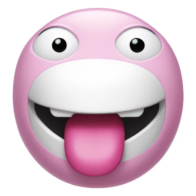 pink baymax drooling sticker