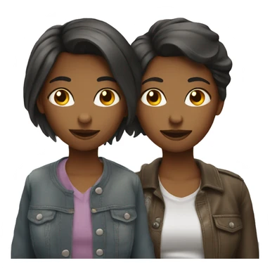 two girls lesbians  sticker