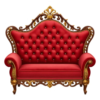 Antique Red sofa sticker