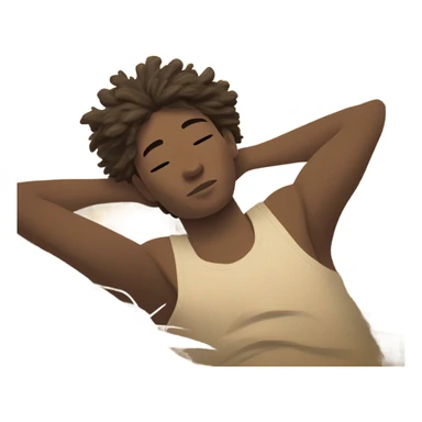 Peasant sleeping on hay bed  sticker