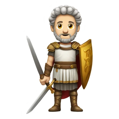 Marcus Aurelius with a sword  sticker