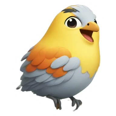 happy bird sticker