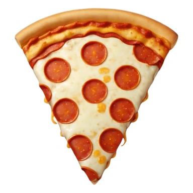Pizza with a shirt sticker