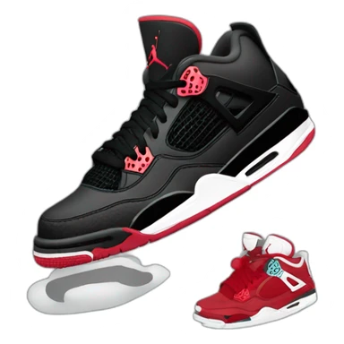 jordan-4-shoes-black sticker