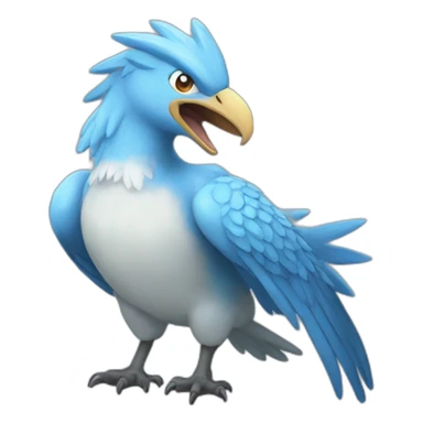 crazy funny Articuno pokemon sticker