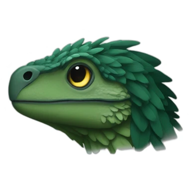 dark green raptor sleeping sticker