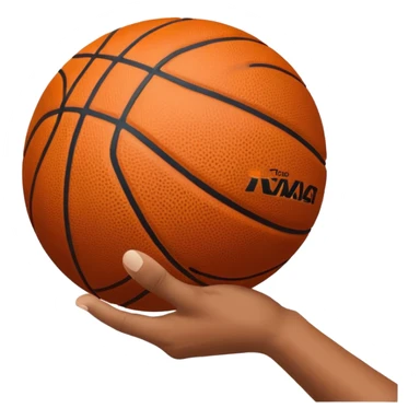 generate a throwing basket ball hand position sticker