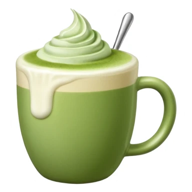 a matcha latte sticker