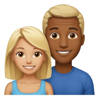 black guy with a blong girl sticker