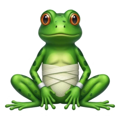 Worry frog bandage  sticker