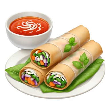 One Thai uncooked spring roll sticker