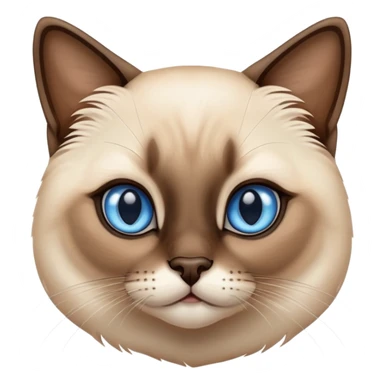 Cute Siamese cat sticker