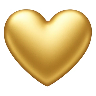 Gold heart sticker