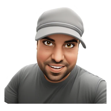 smiling boys with phone hats sticker