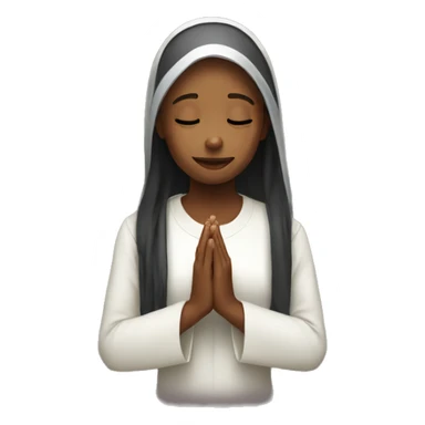 Girls pray sticker