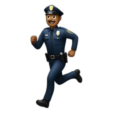 Police-running sticker