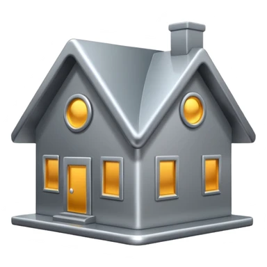 home 3d icon sticker