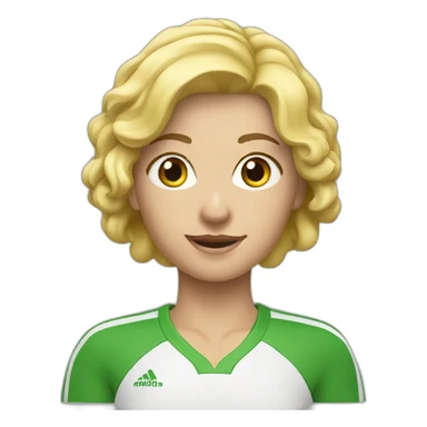 Wonnen-blond-curtly-Sport sticker