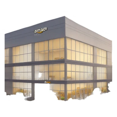 amazon company building with name of the brand (amazon) sticker
