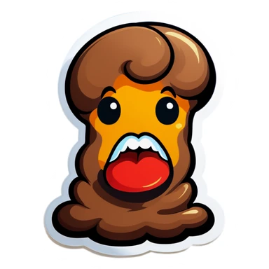 Insane poop sticker