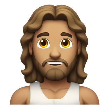 Jesus with huge muscles in Iraq sticker