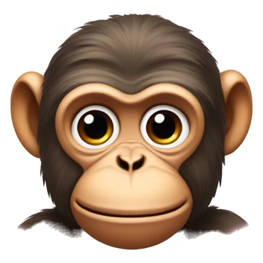 monky side eye with pink bow  sticker