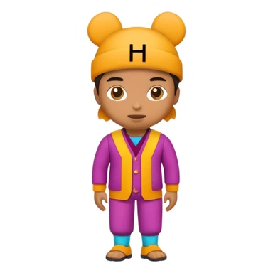 Person Posing as the letters HK sticker