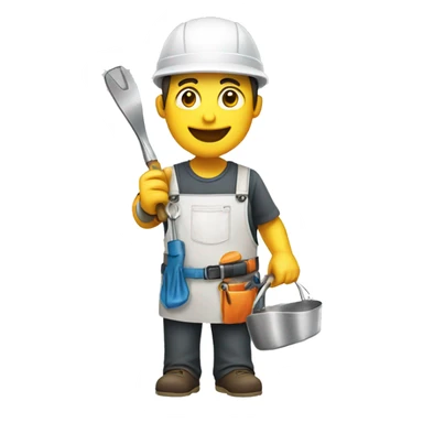 repair specialist repairing a kitchen sticker