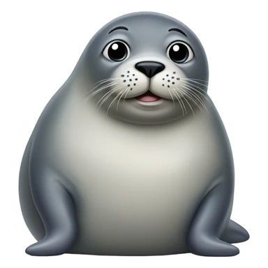 A obese seal with toes sticker