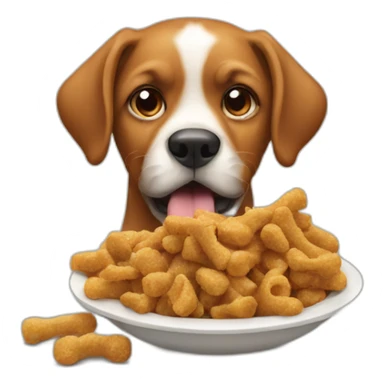 dog eating his crap sticker