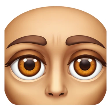 eyes looking to the side sticker