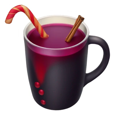 Mulled wine christmas cup sticker