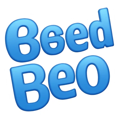 blue word "blessed" sticker